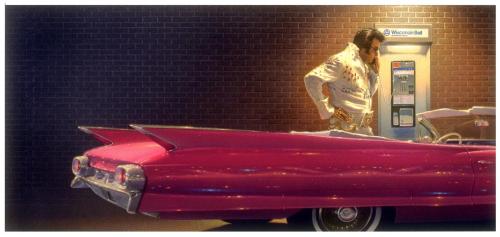 Elvis on Phone by Pink Cadillac
